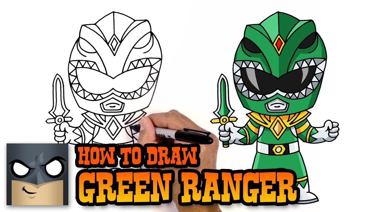 HOW TO DRAW RED RANGER FROM POWER RANGERS NINJA STEEL - YouTube